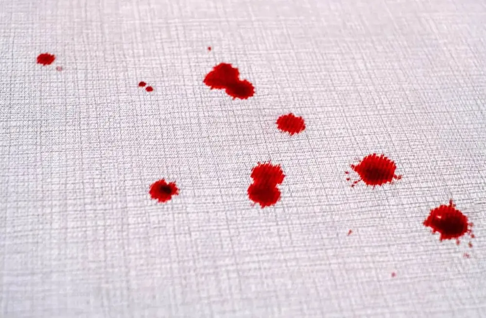 مراحل پاک کردن لکه خون از روی فرش