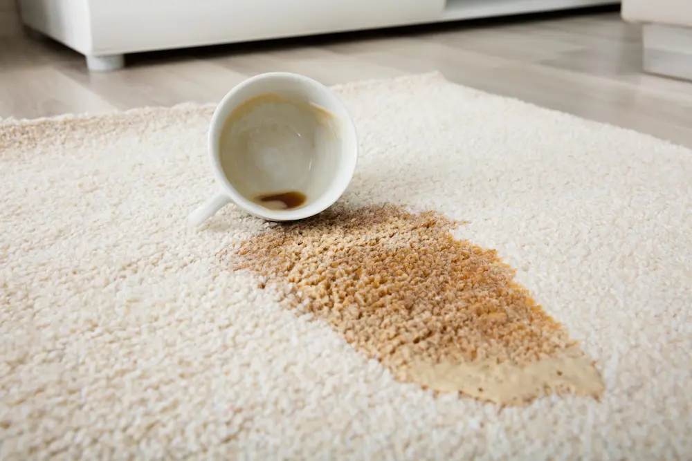 نکات مهم برای پاک کردن لکه قهوه از روی فرش